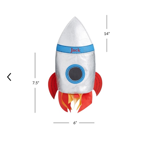 Pottery Barn Kids Rocket Ship Puffy Treat Bag - Picture 10 of 10